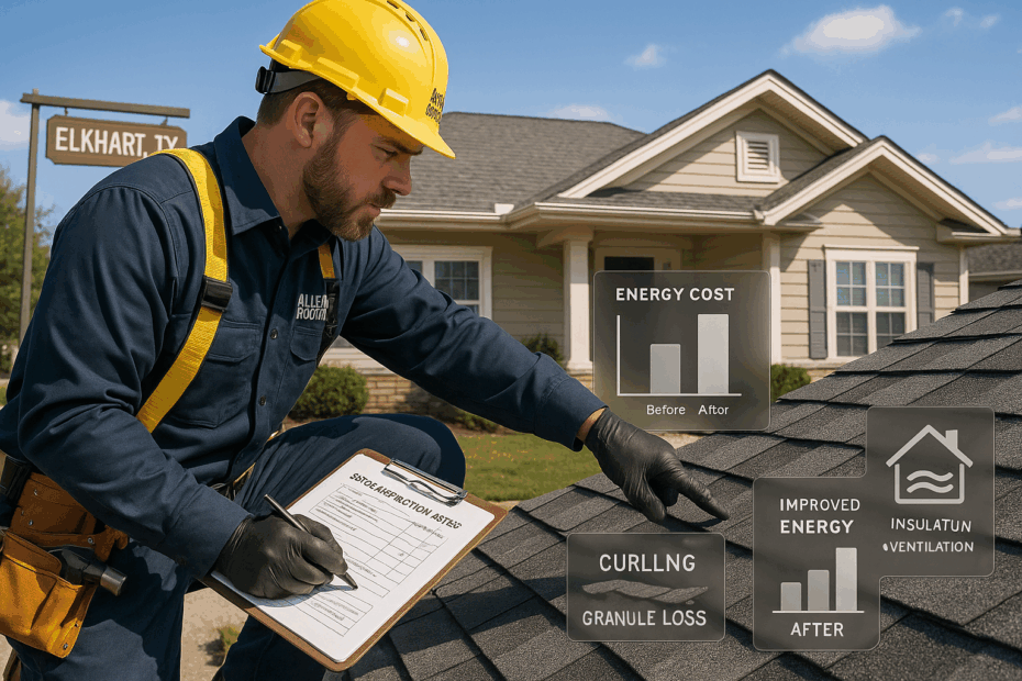 Elkhart residential shingle inspection