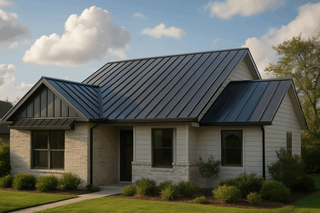 Home metal roof residential